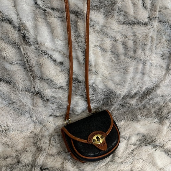 Vintage Dooney & Bourke Cavalry All Weather Leather Mini Crossbody Belt Bag - Picture 7 of 10